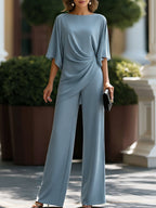 Lucrezia | Completo Drappeggiato Asimmetrico