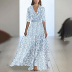 Cherise - Abito lungo alla moda con stampa floreale