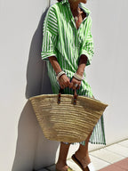 Merilyn - Comodo abito camicia a righe per donne