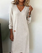 Celia | Abito midi con scollo a V