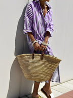 Merilyn - Comodo abito camicia a righe per donne