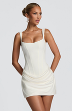 Valeria™ | Mini Abito Sculpting con Corsetto e Drappeggio Morbido