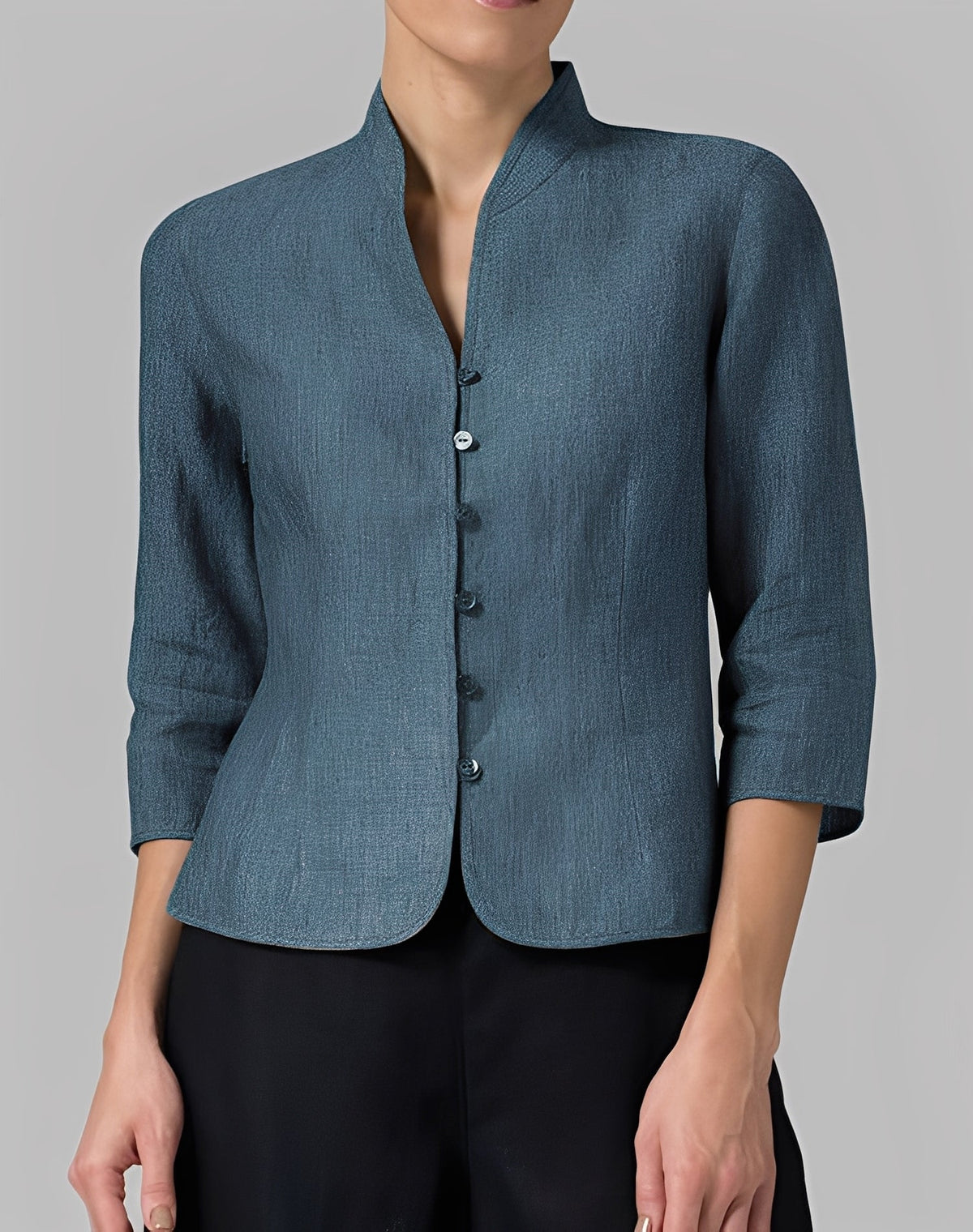 Lolicia - Blusa casual con maniche a tre quarti per donne