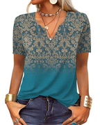 Charlee - Blusa Boho morbida con scollo a V per donne