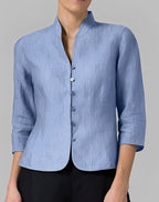 Lolicia - Blusa casual con maniche a tre quarti per donne