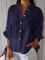 Liliana - Top in lino casual per donne