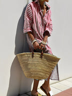 Merilyn - Comodo abito camicia a righe per donne