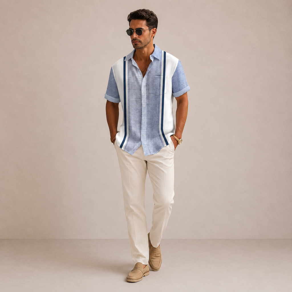 Lorenzo | Camicia da resort a righe