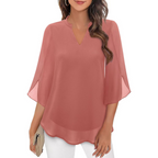 Ella - Blusa comoda con maniche aperte