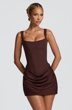 Valeria™ | Mini Abito Sculpting con Corsetto e Drappeggio Morbido