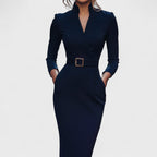 Alea | Mandarin Luxe – Maxi abito con cintura