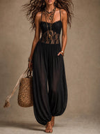 ZARIA | LACE HAREM JUMPSUIT