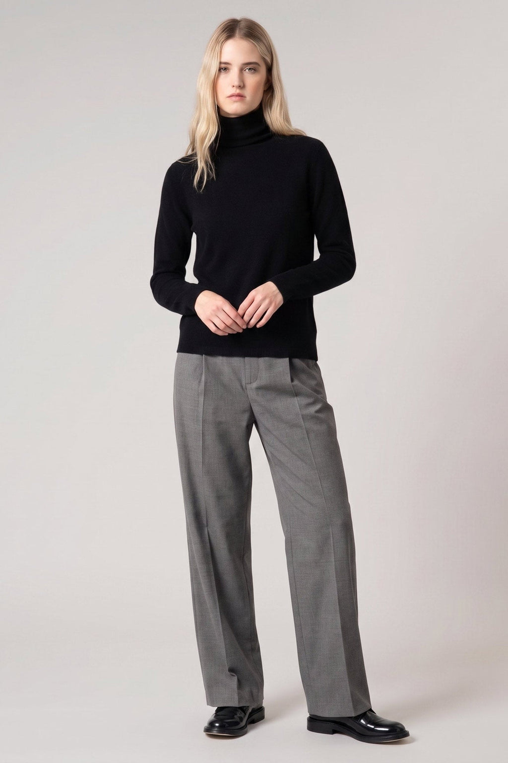 Dolcevita Velo in Puro Cashmere Nero
