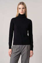Dolcevita Velo in Puro Cashmere Nero