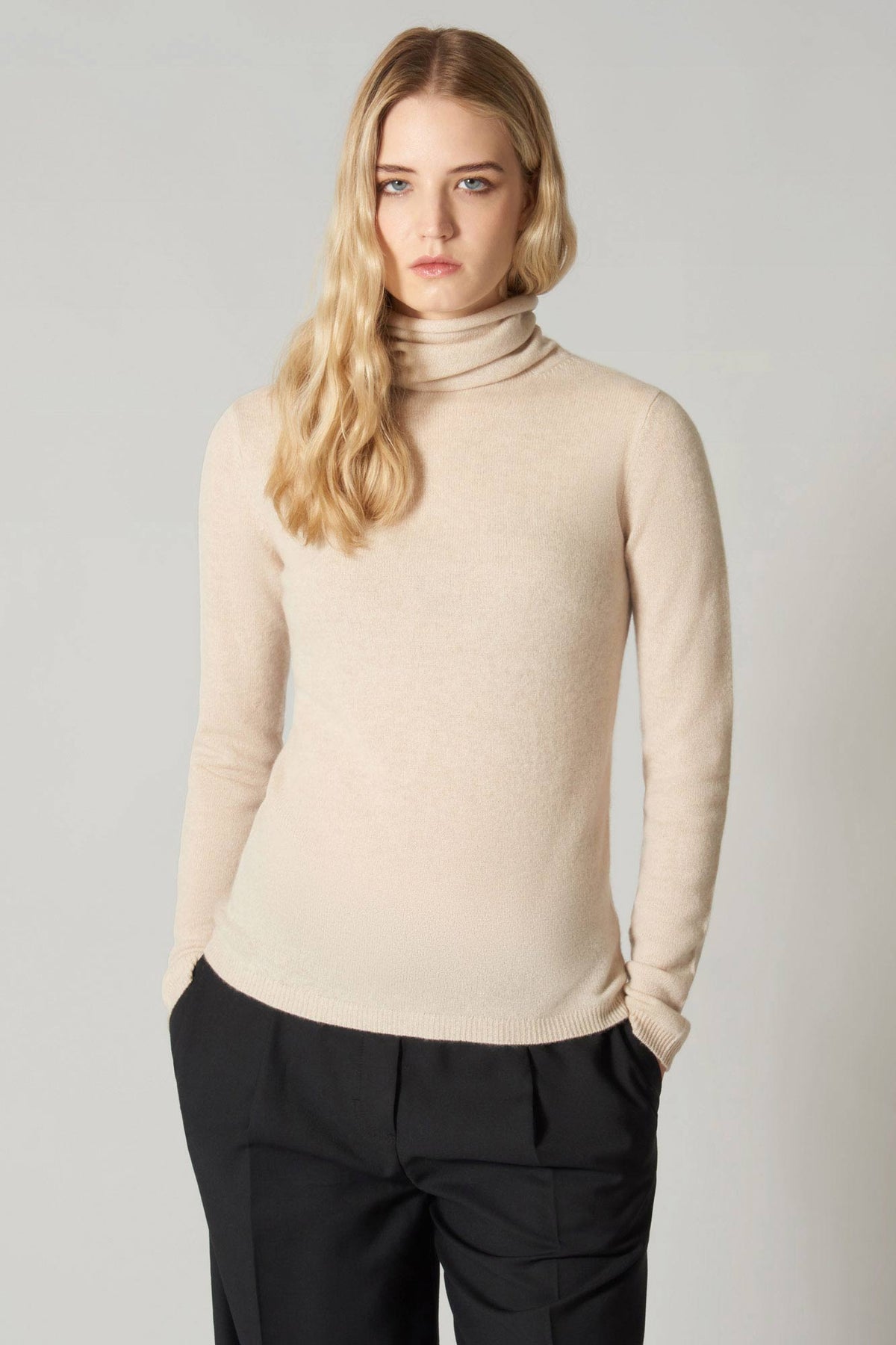 Dolcevita Velo in Puro Cashmere Acero