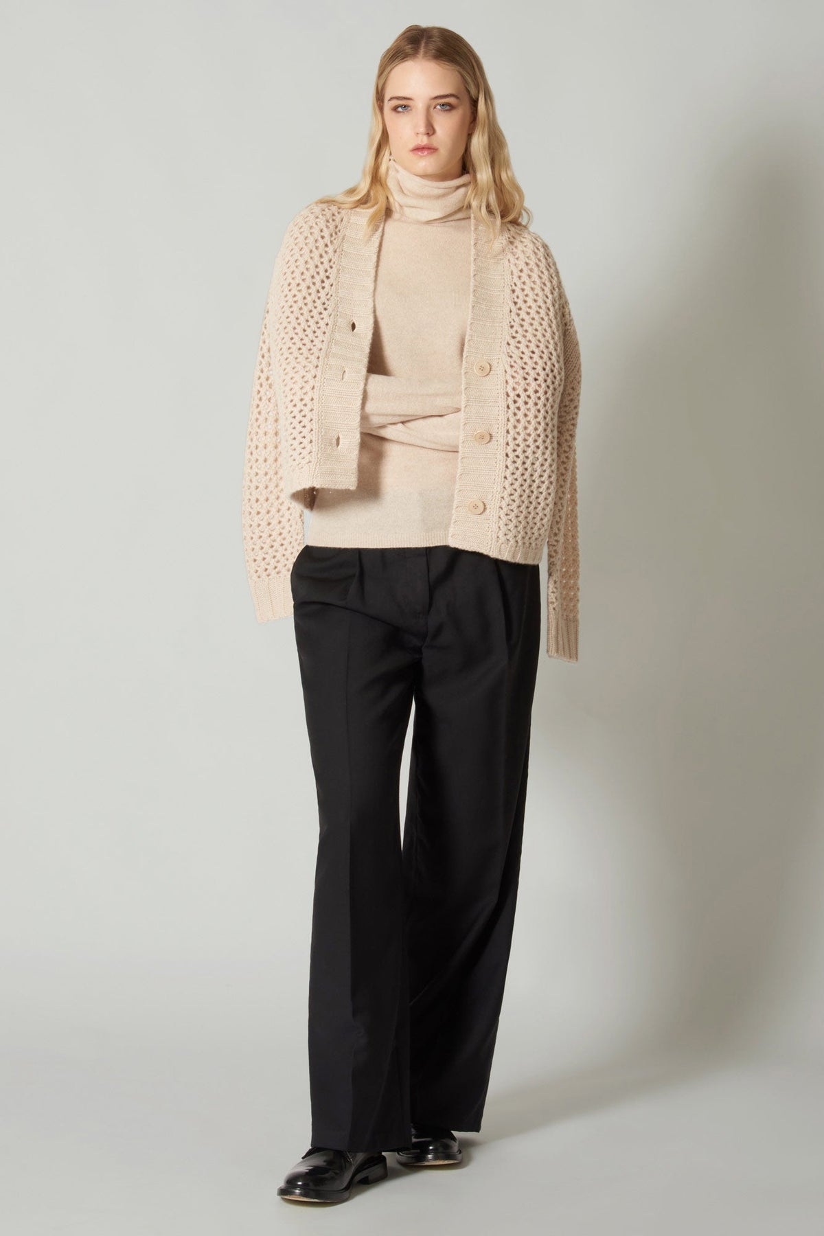 Dolcevita Velo in Puro Cashmere Acero