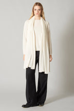 Girocollo in Maglia Rasata in Puro Cashmere Mocha