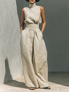 MARIA | TANK TOP & WIDE-LEG PANTS SET
