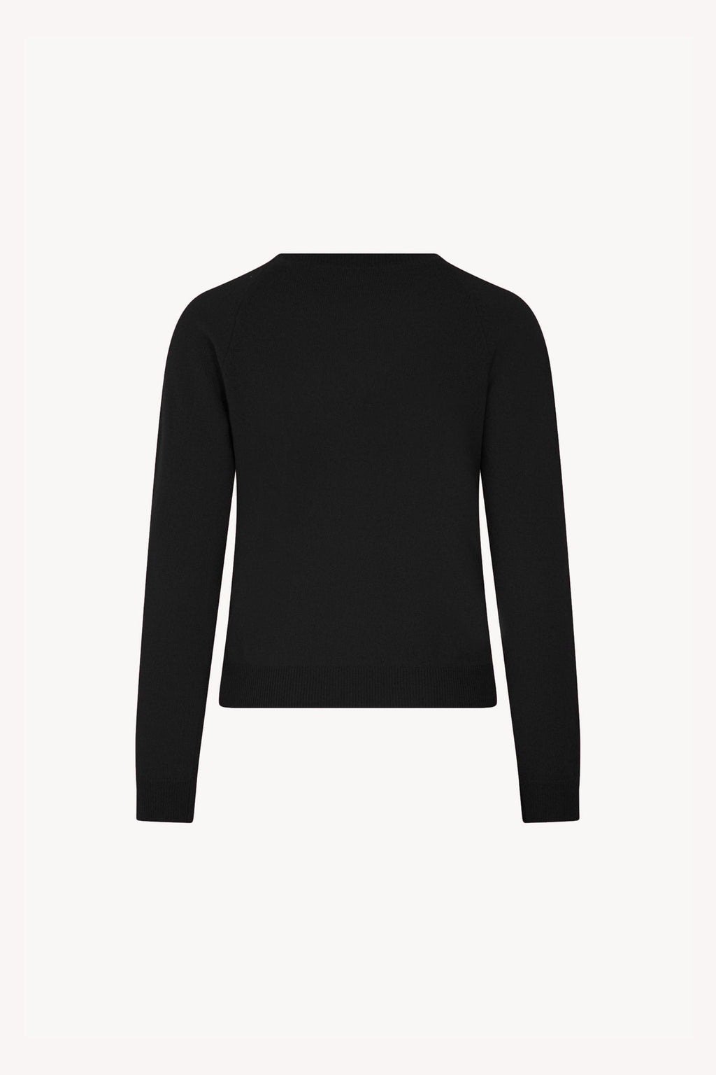 Girocollo Manica Raglan in Puro Cashmere Nero