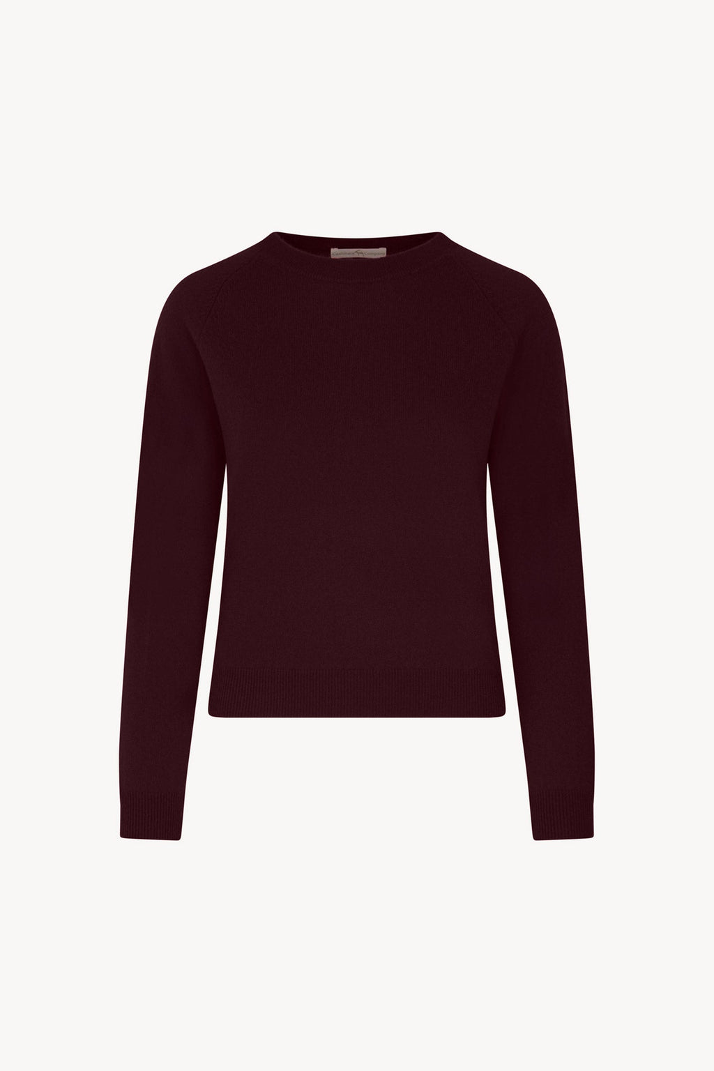 Girocollo Manica Raglan in Puro Cashmere Acero