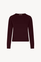 Girocollo Manica Raglan in Puro Cashmere Acero
