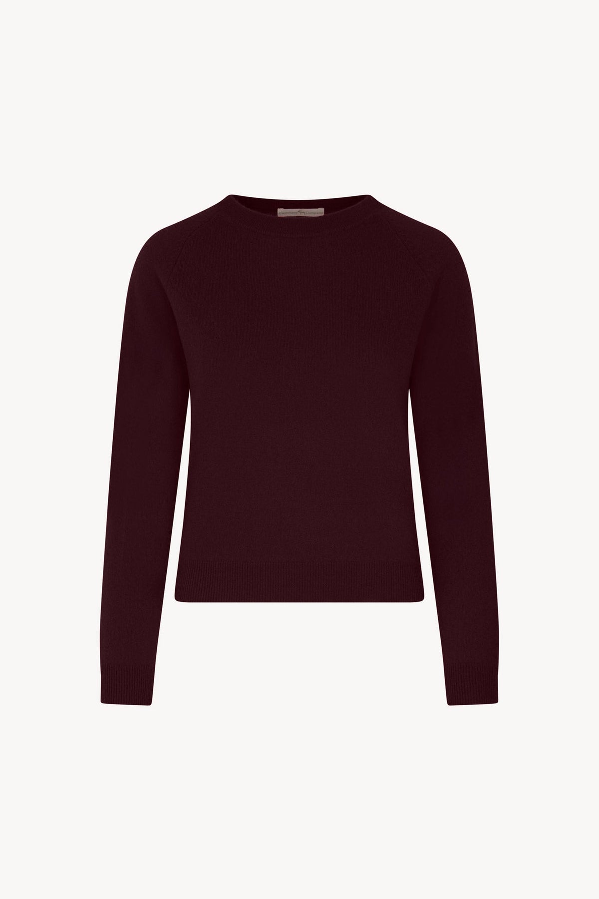 Girocollo Manica Raglan in Puro Cashmere Acero