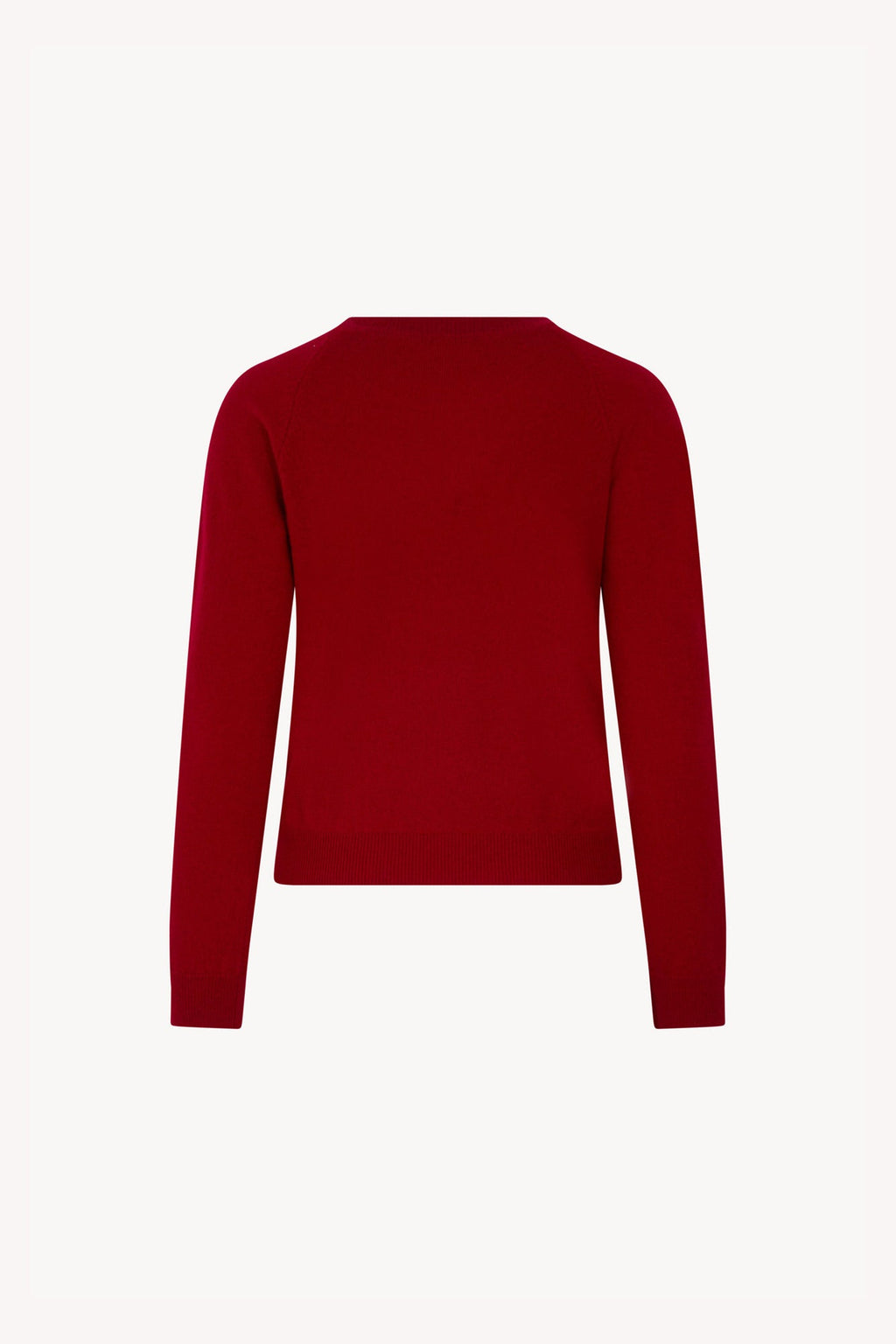 Girocollo Manica Raglan in Puro Cashmere Rubino