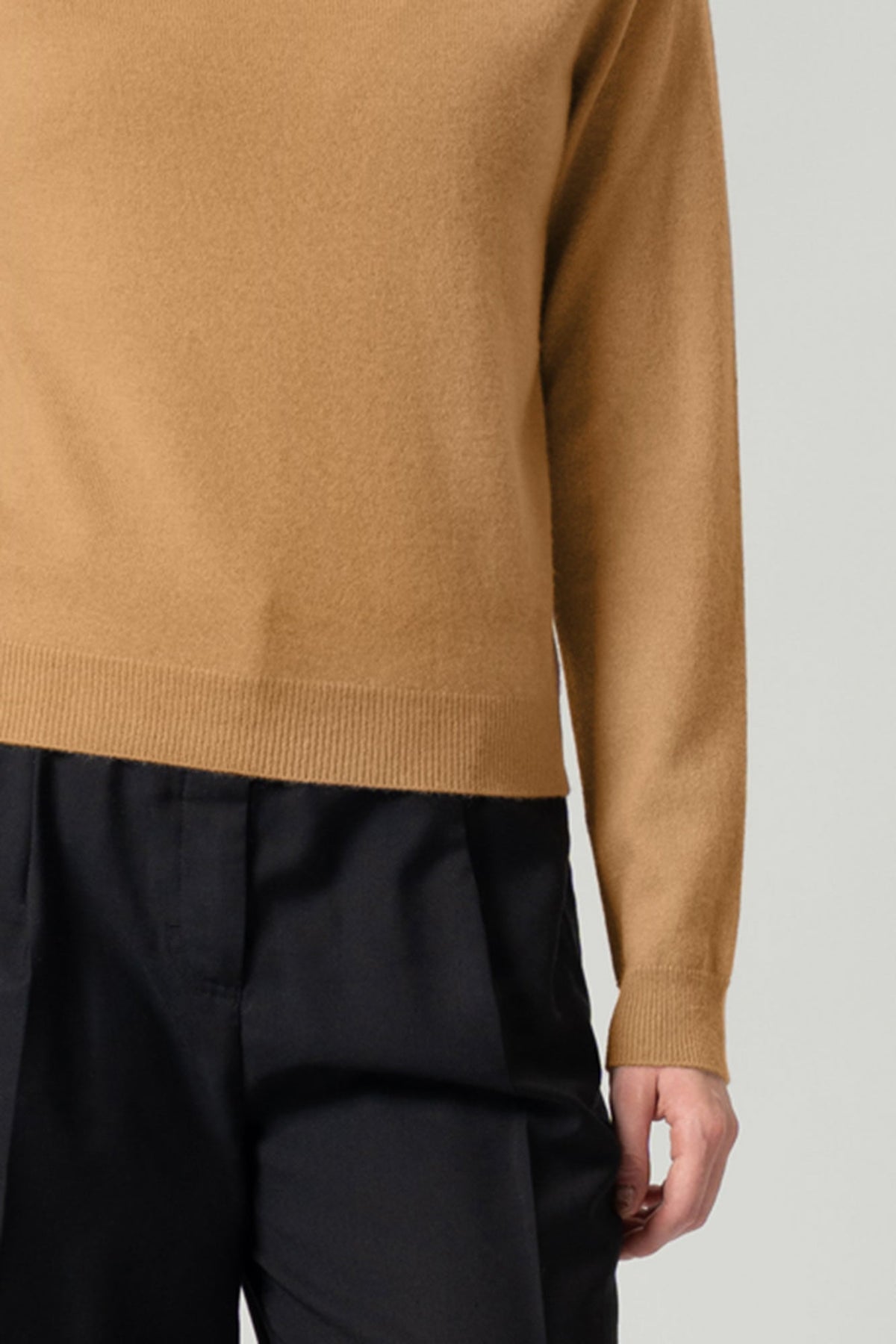 Dolcevita Manica Raglan in Puro Cashmere Cammello