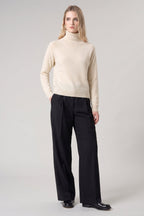 Dolcevita Manica Raglan in Puro Cashmere Latte