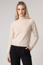 Dolcevita Manica Raglan in Puro Cashmere Latte