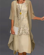 Chona - Abito in chiffon elegante a due pezzi