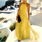 Valorie - Abito Boho plissettato con stampa patchwork per donne