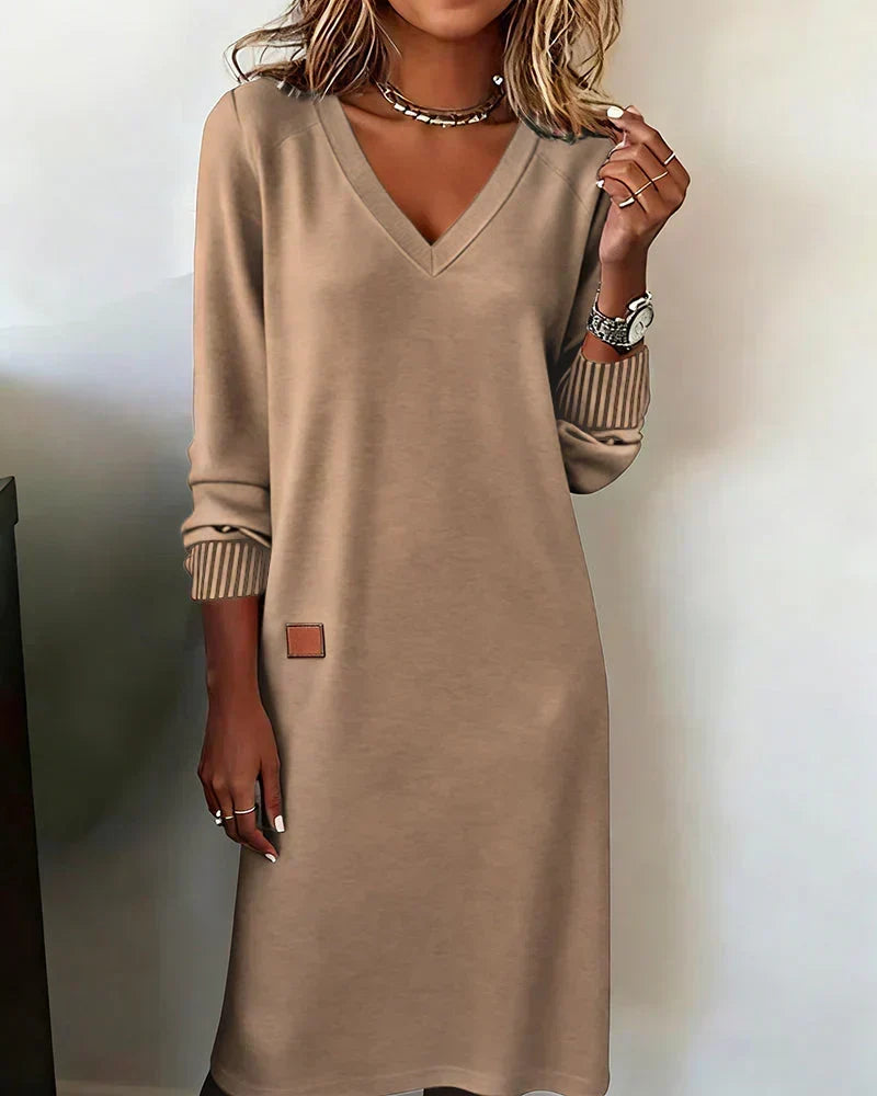 Celia | Abito midi con scollo a V