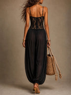 ZARIA | LACE HAREM JUMPSUIT