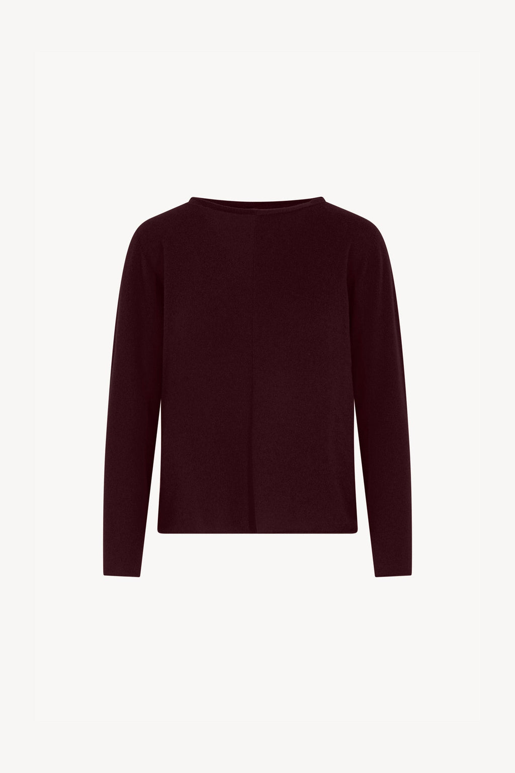Girocollo Dritto-Rovescio in Puro Cashmere Acero