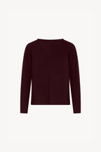 Girocollo Dritto-Rovescio in Puro Cashmere Acero