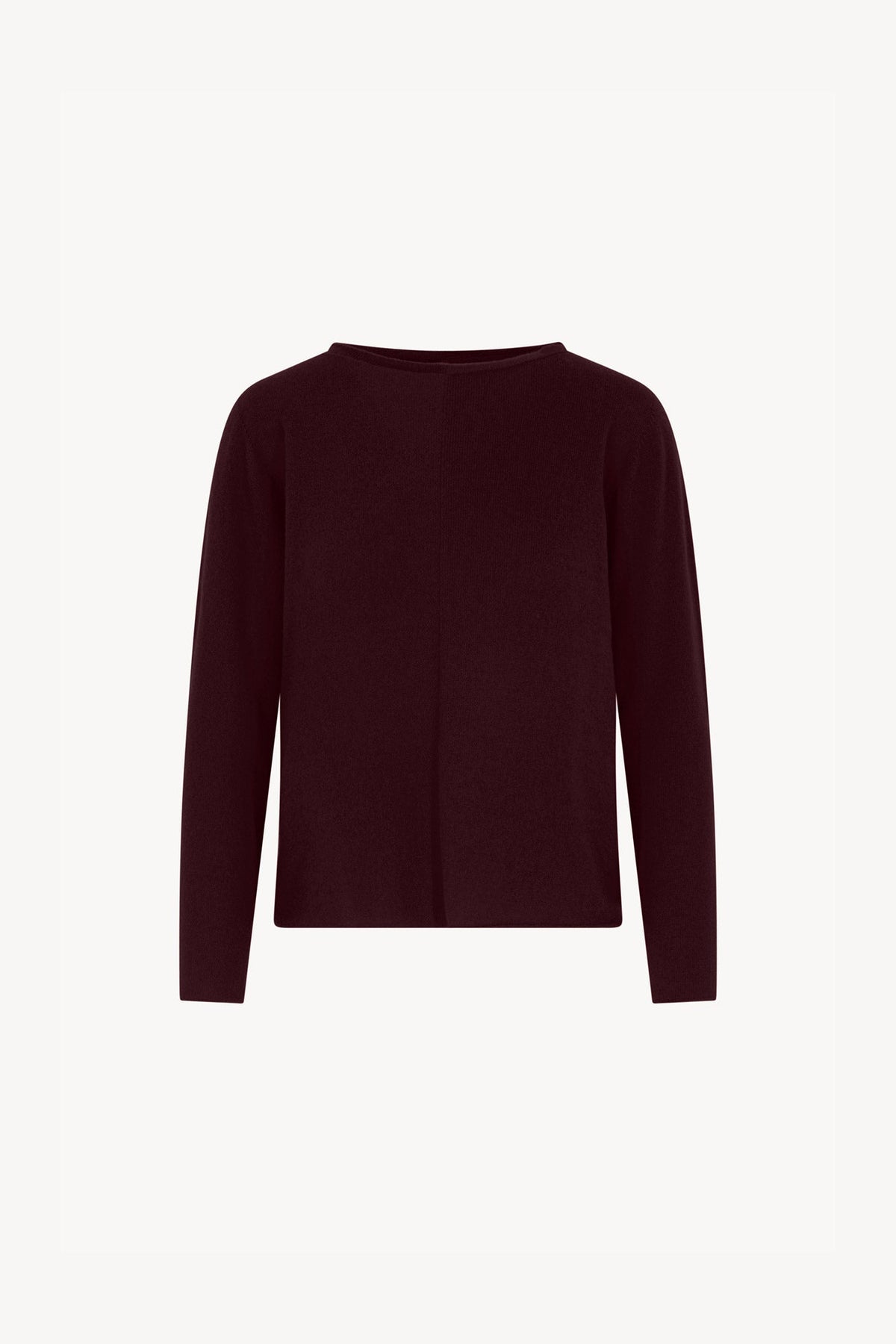 Girocollo Dritto-Rovescio in Puro Cashmere Acero