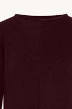 Girocollo Dritto-Rovescio in Puro Cashmere Acero