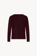 Girocollo Dritto-Rovescio in Puro Cashmere Acero