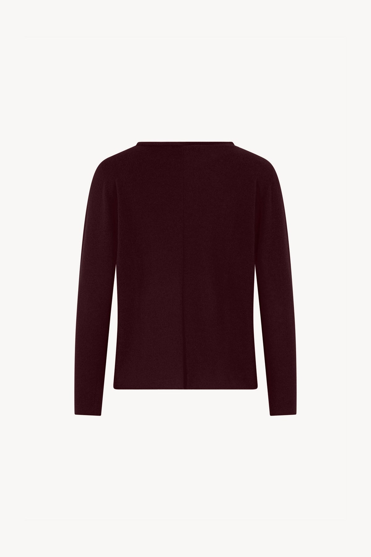Girocollo Dritto-Rovescio in Puro Cashmere Acero