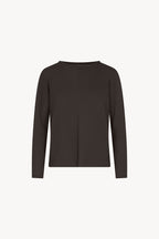 Girocollo Dritto-Rovescio in Puro Cashmere Mocha