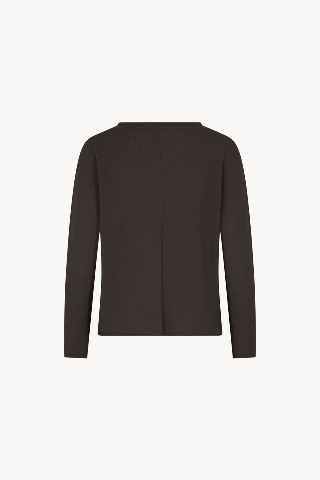 Girocollo Dritto-Rovescio in Puro Cashmere Mocha