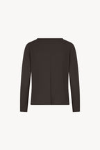 Girocollo Dritto-Rovescio in Puro Cashmere Mocha