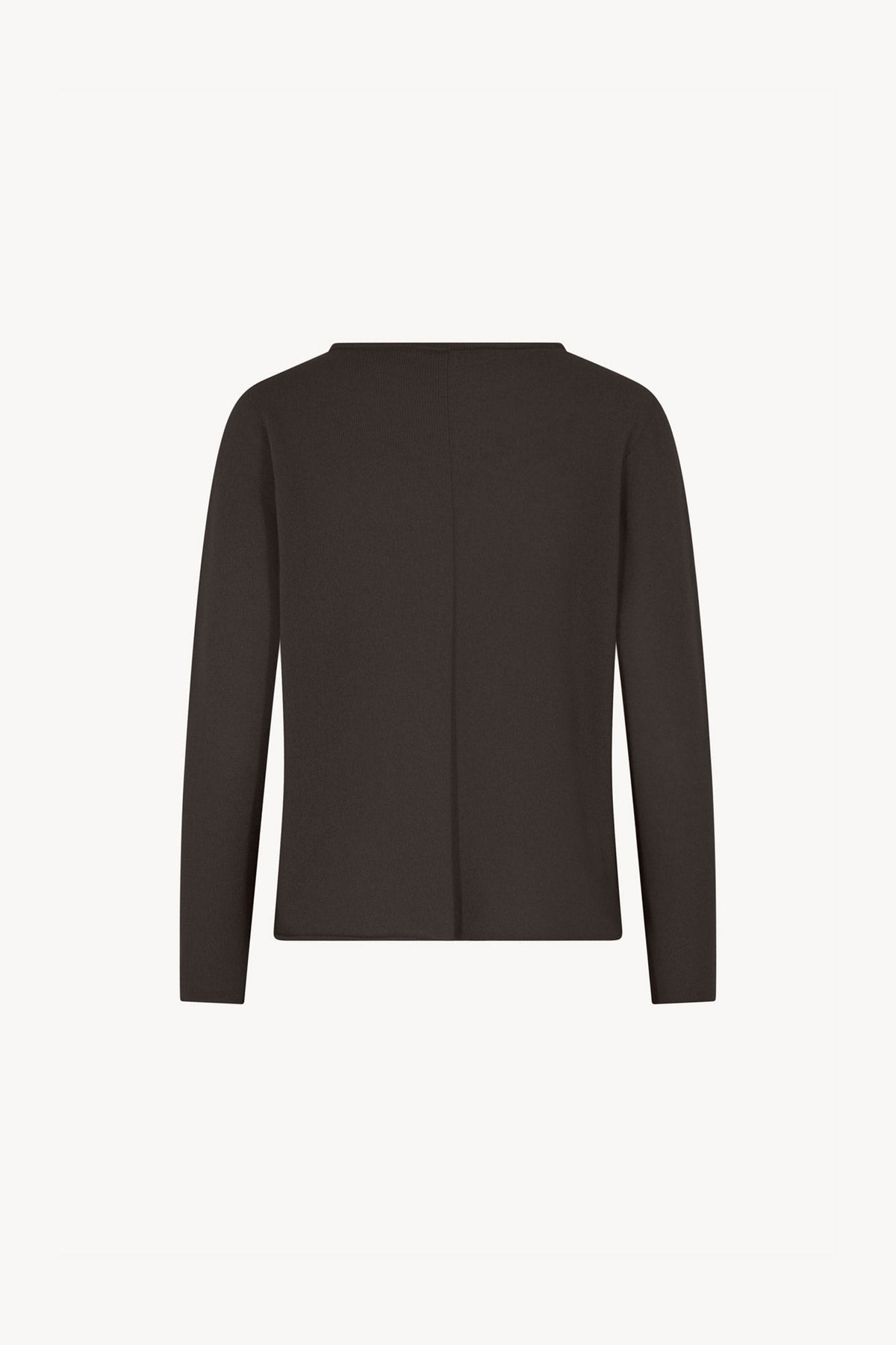 Girocollo Dritto-Rovescio in Puro Cashmere Mocha