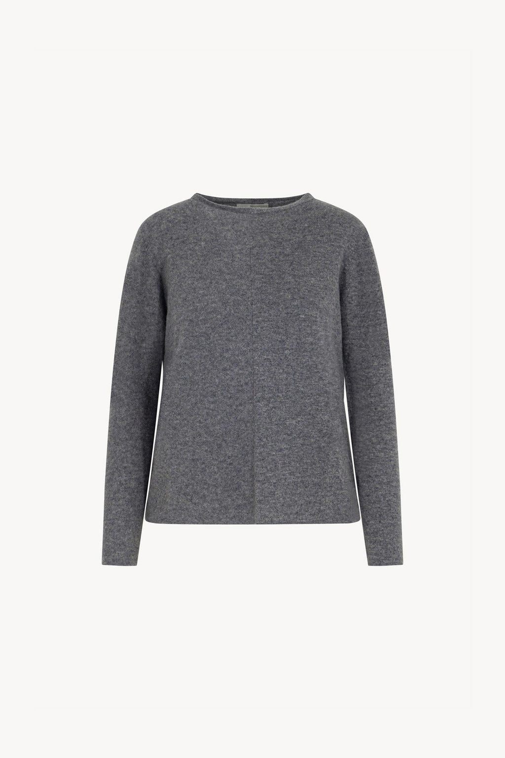 Girocollo Dritto-Rovescio in Puro Cashmere Derby