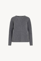 Girocollo Dritto-Rovescio in Puro Cashmere Derby