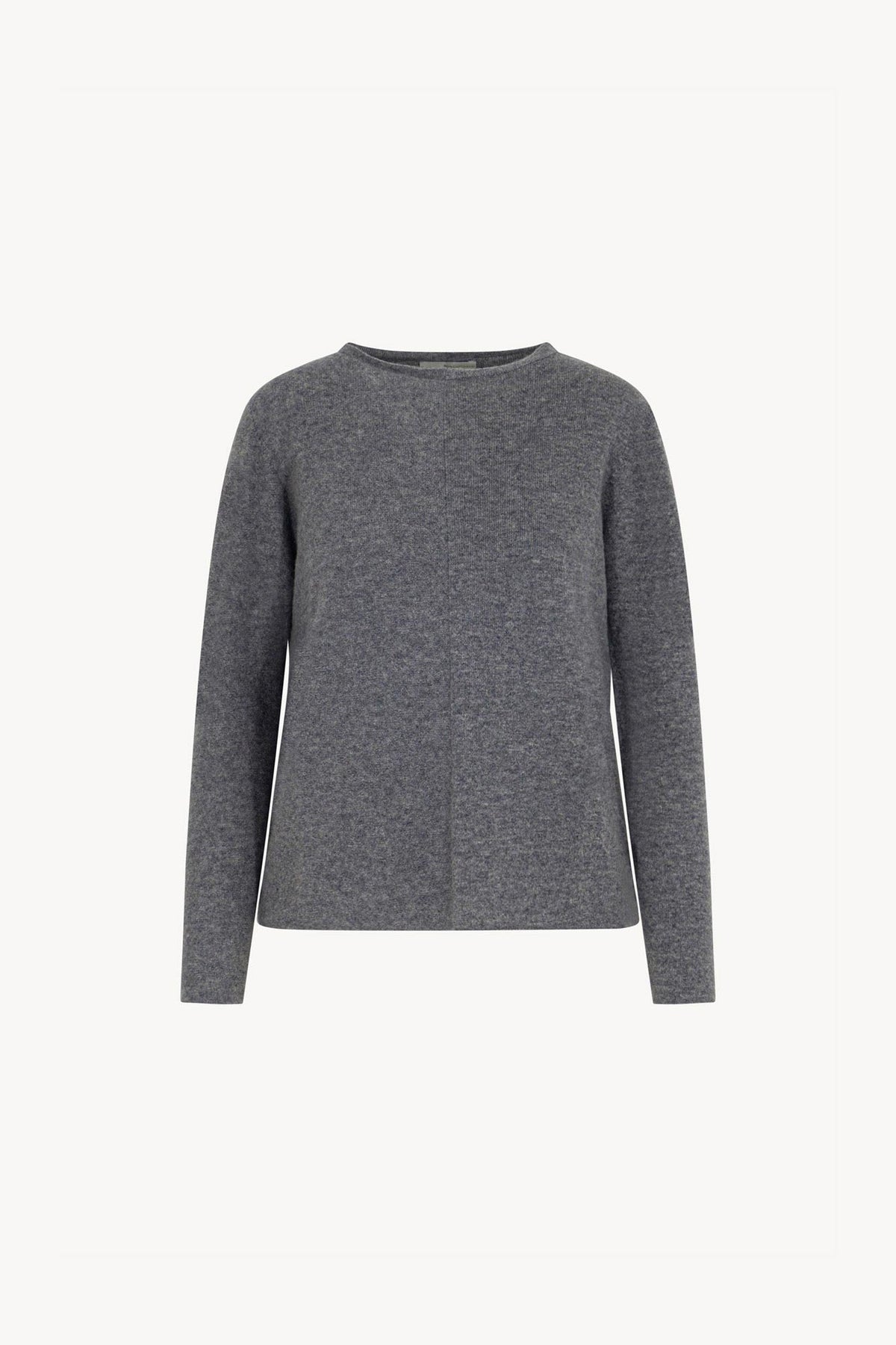 Girocollo Dritto-Rovescio in Puro Cashmere Derby