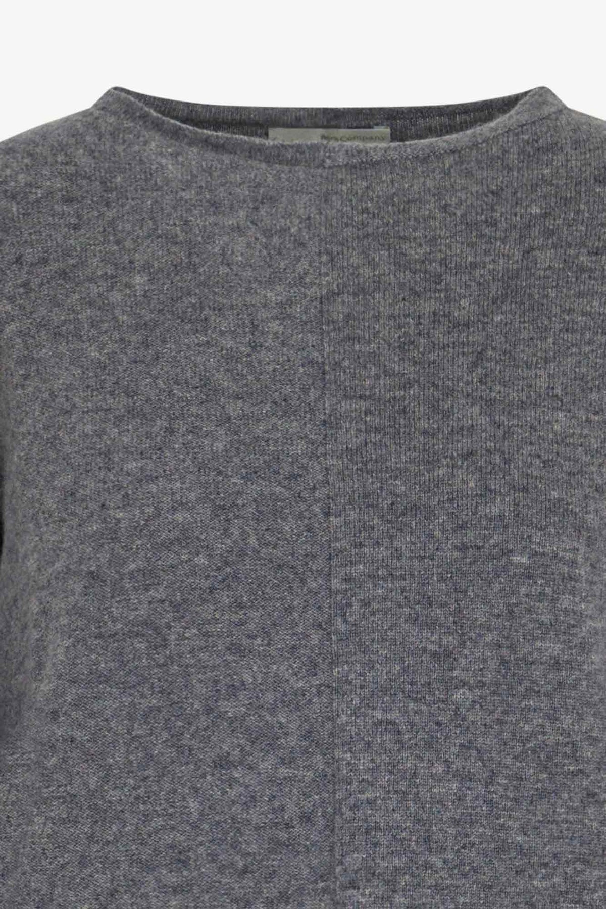 Girocollo Dritto-Rovescio in Puro Cashmere Derby