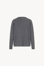 Girocollo Dritto-Rovescio in Puro Cashmere Derby