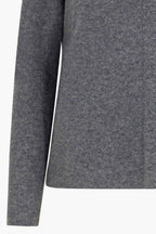 Girocollo Dritto-Rovescio in Puro Cashmere Derby